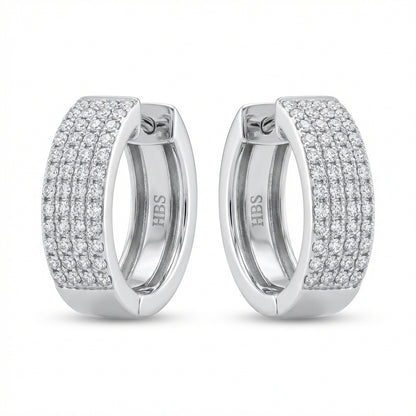 Tribeca Pavé Hoop Earrings