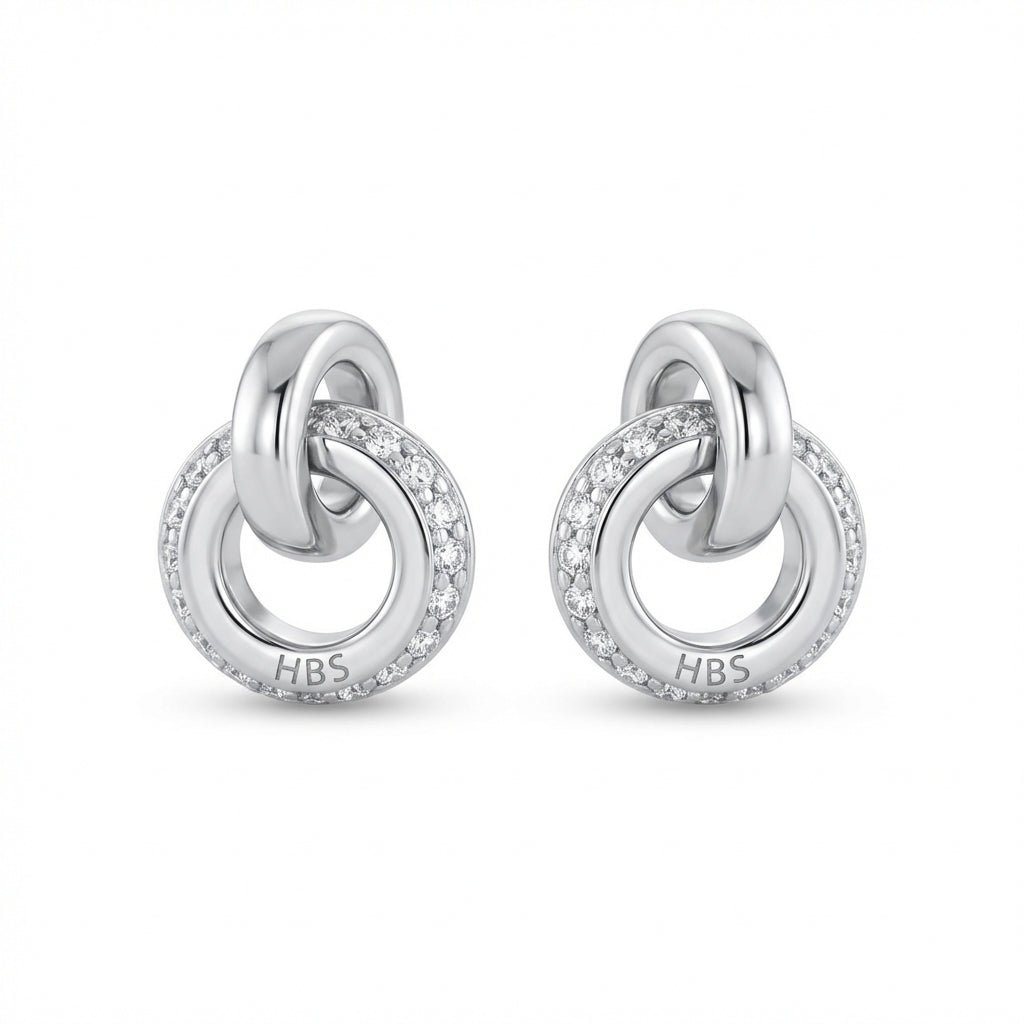 SoHo Link Pavé Set - Earrings