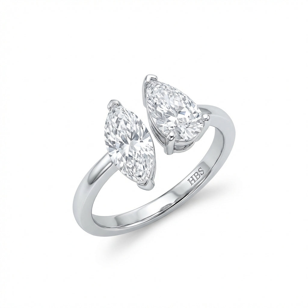 SoHo Dual Pear Statement Ring