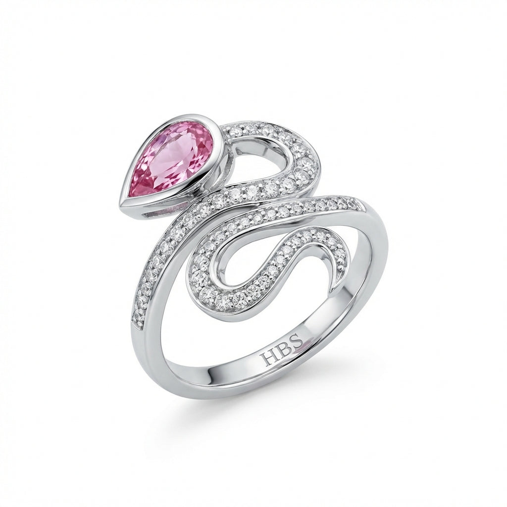 SoHo Serpent Pear Ring