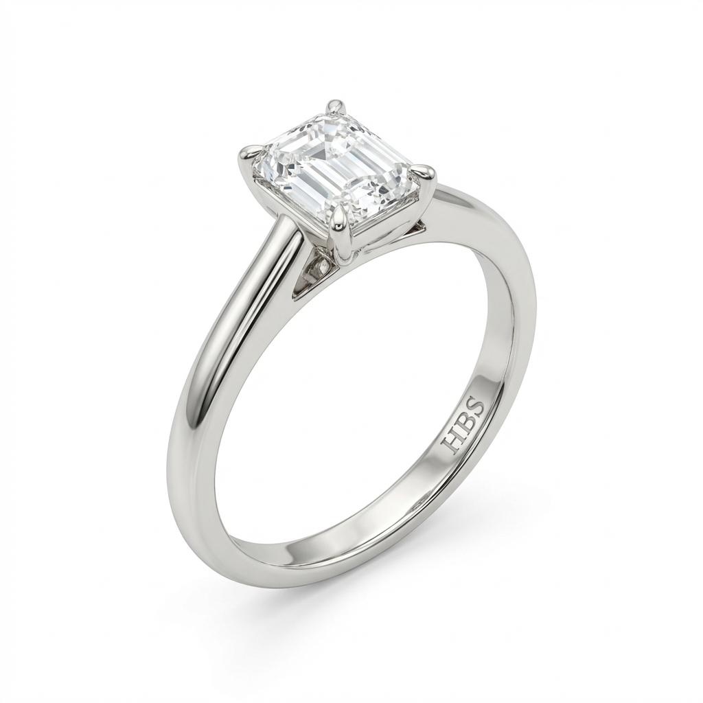 SoHo Emerald Solitaire Ring