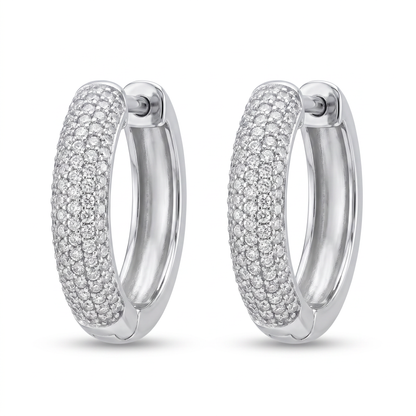 SoHo Pavé Hoop Earrings