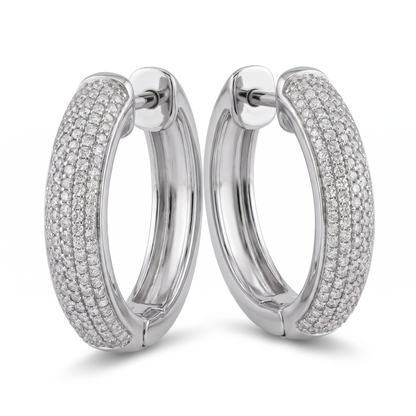 SoHo Pavé Hoop Earrings