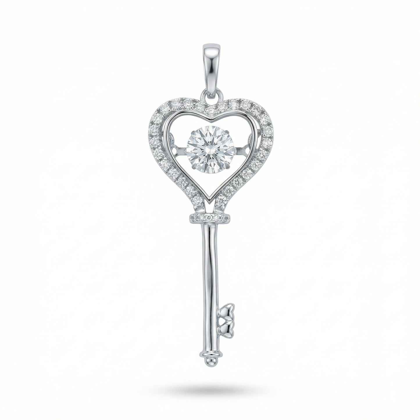 Fifth Ave Heart Key Pendant