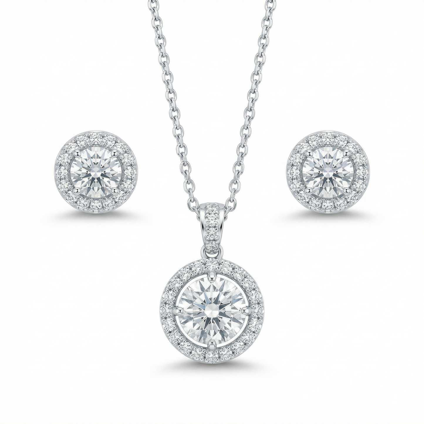 Lexington Halo Set - Pendant Necklace