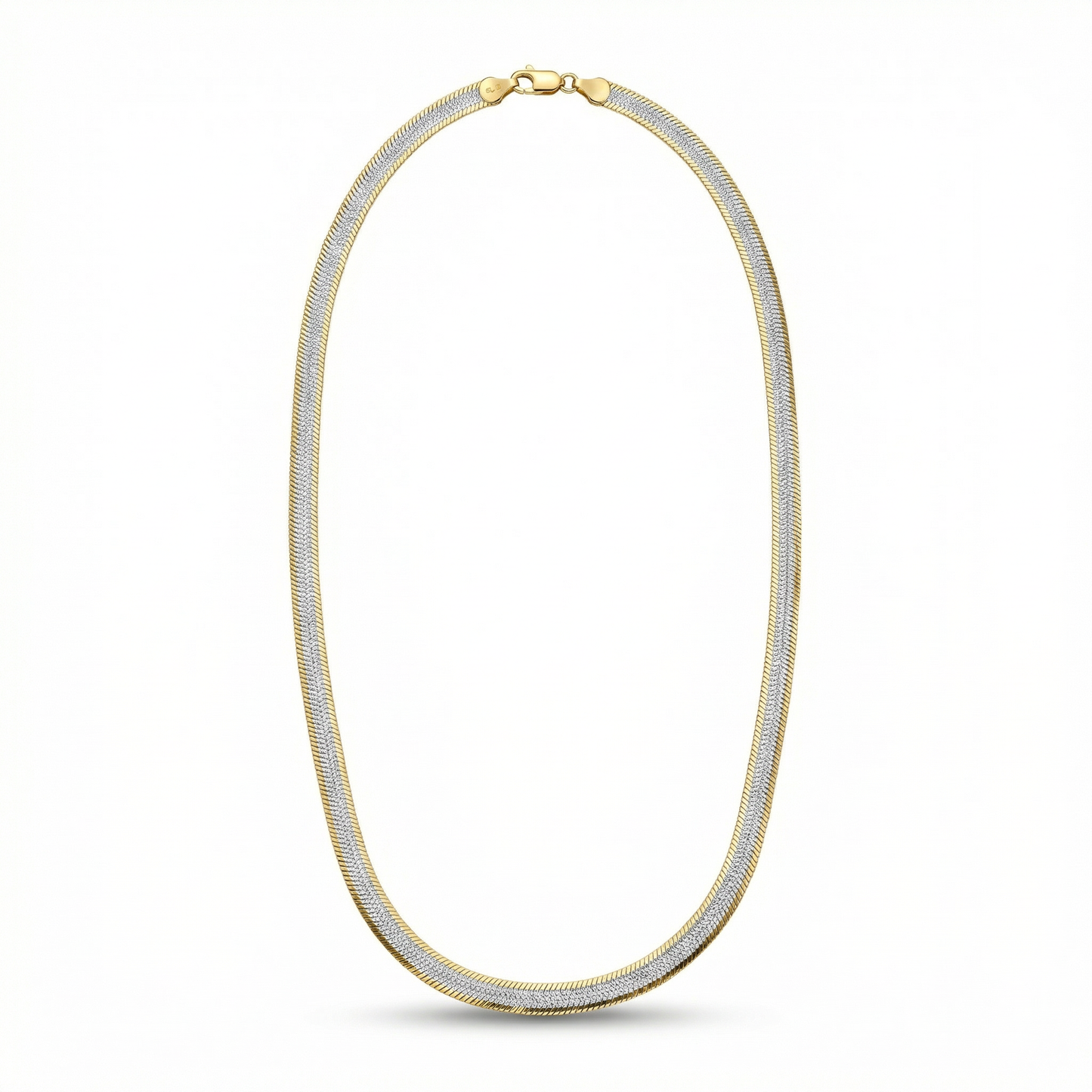 SoHo Two-Tone Herringbone Chain – 6.8mm