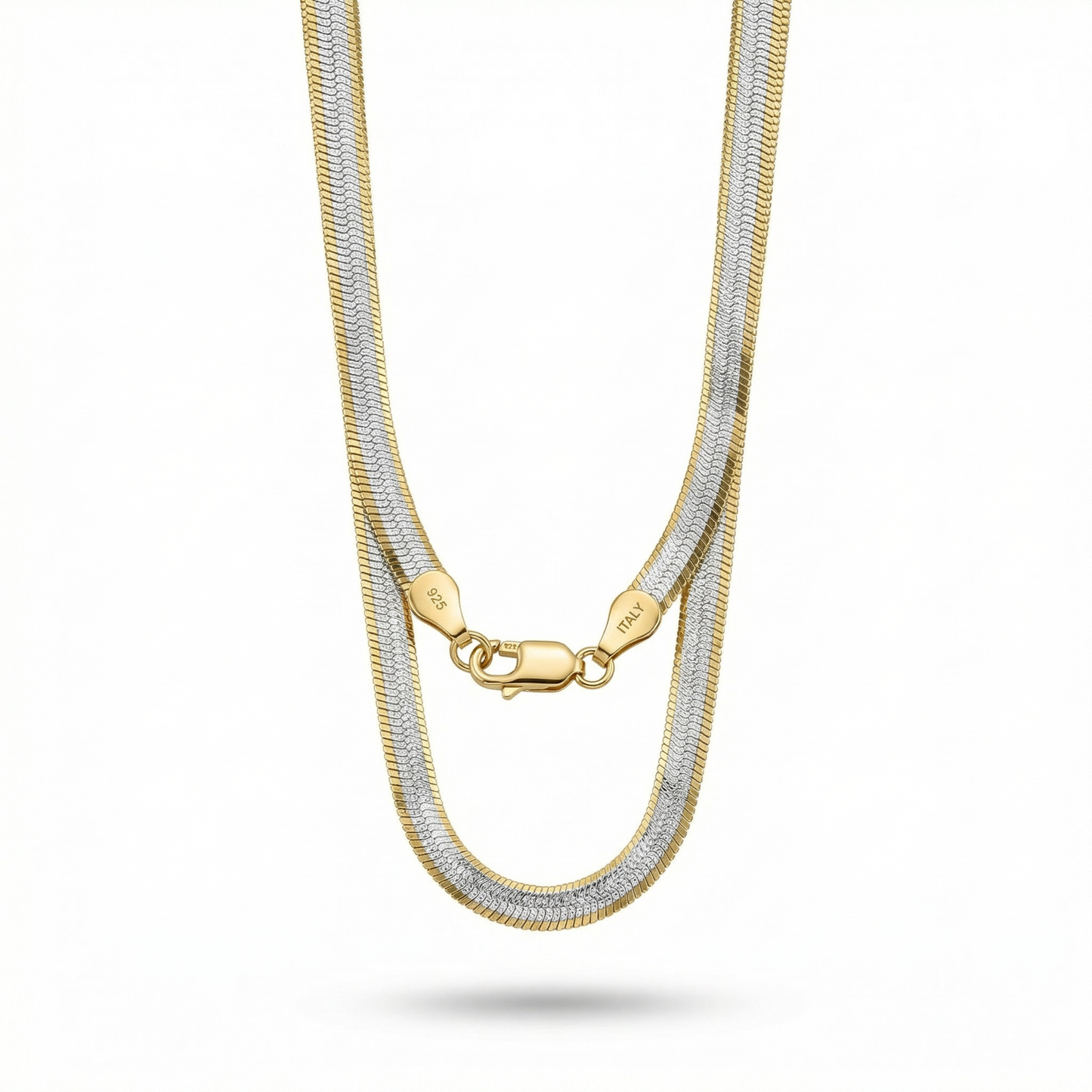 SoHo Two-Tone Herringbone Chain – 6.8mm