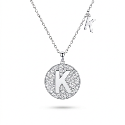 SoHo Initial Medallion Pendant