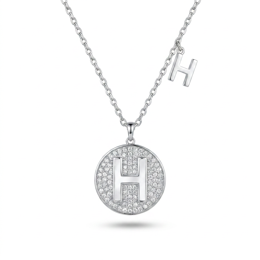 SoHo Initial Medallion Pendant