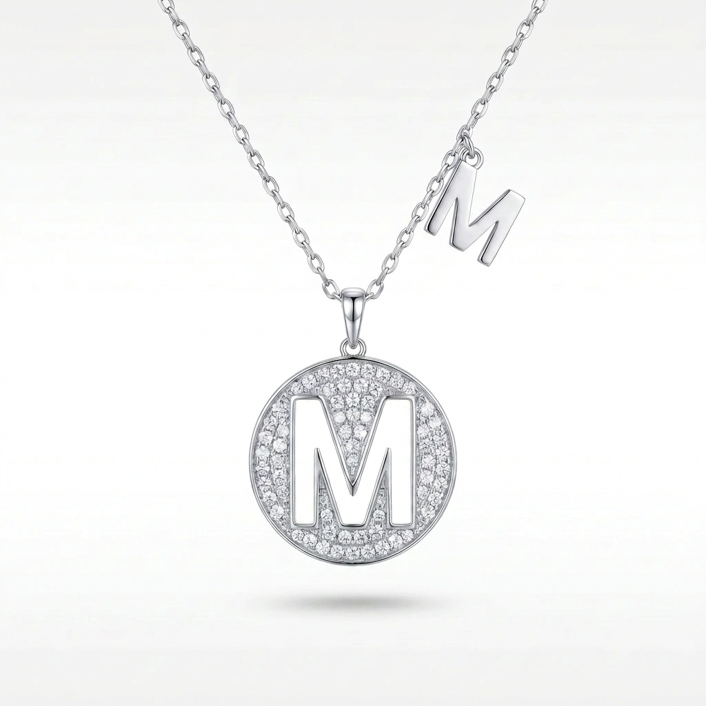 SoHo Initial Medallion Pendant