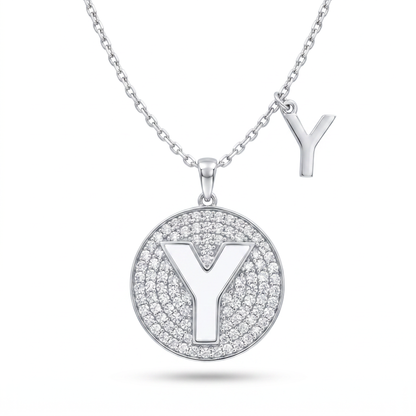 SoHo Initial Medallion Pendant