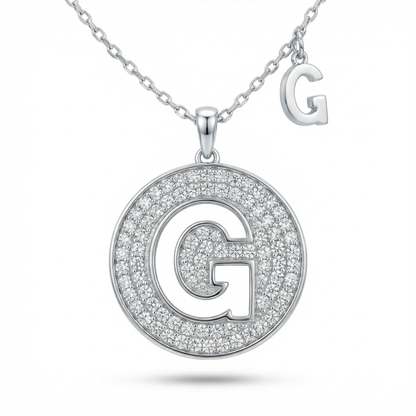 SoHo Initial Medallion Pendant