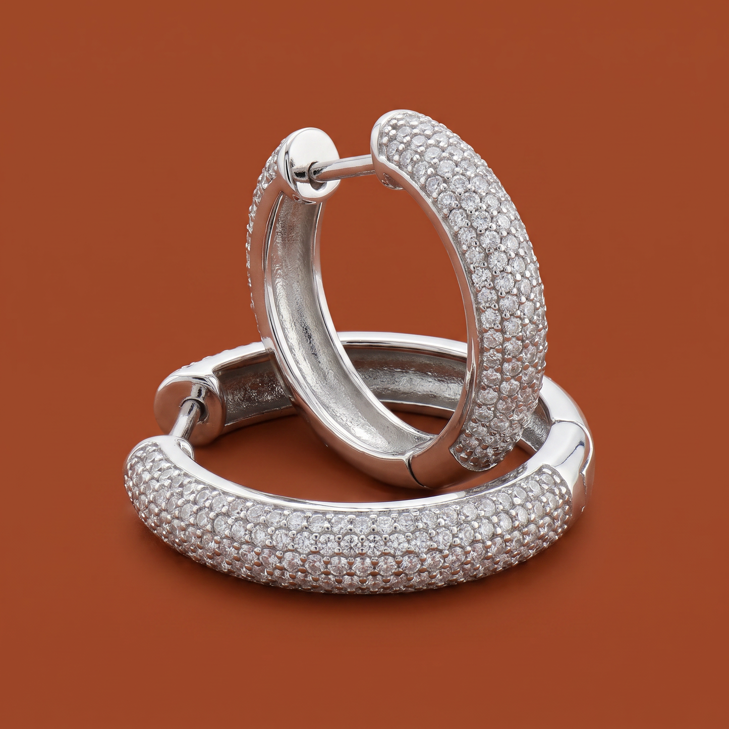 SoHo Pavé Hoop Earrings