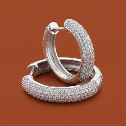 SoHo Pavé Hoop Earrings