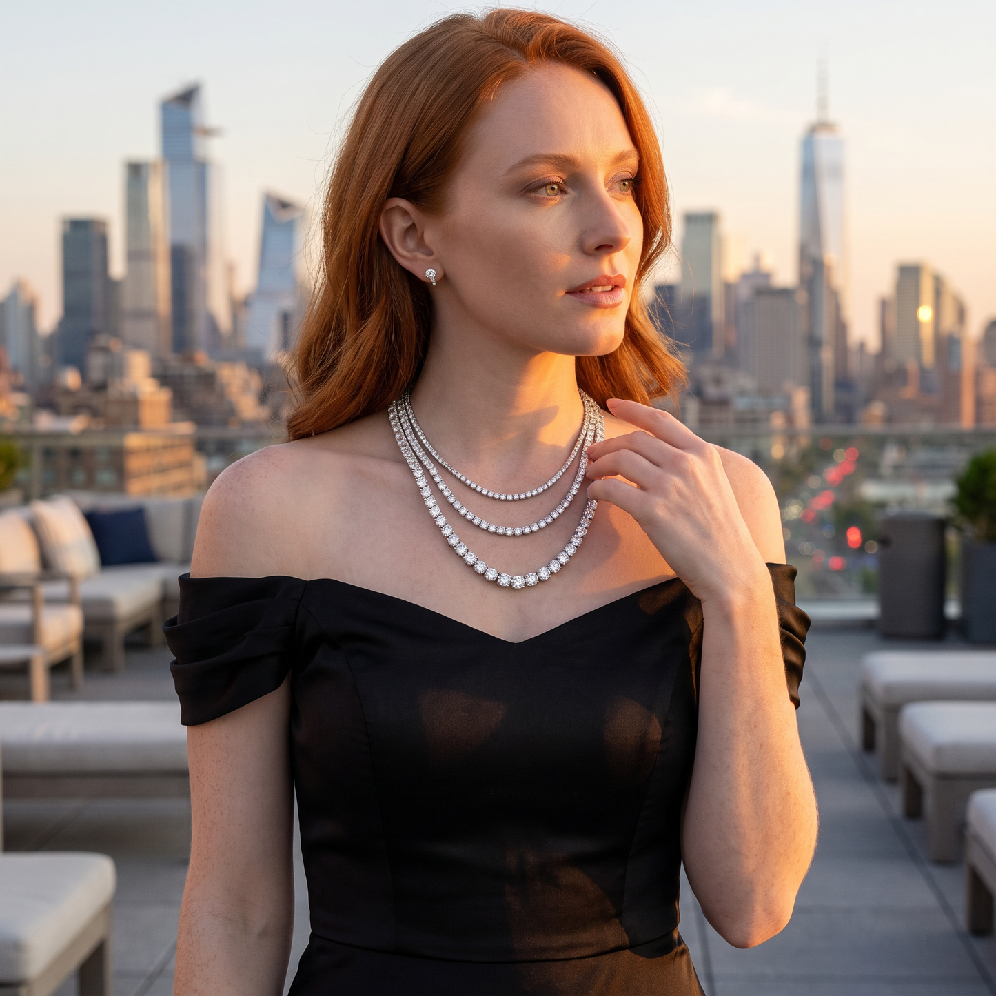 SoHo Ice Line Moissanite Tennis Chain