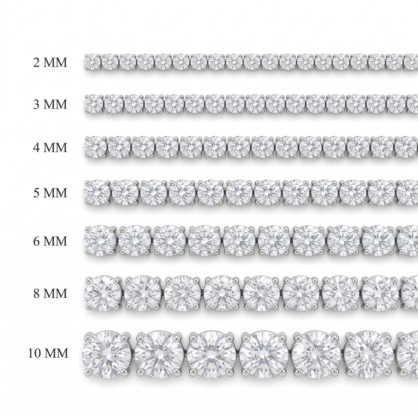 SoHo Ice Line Moissanite Tennis Chain